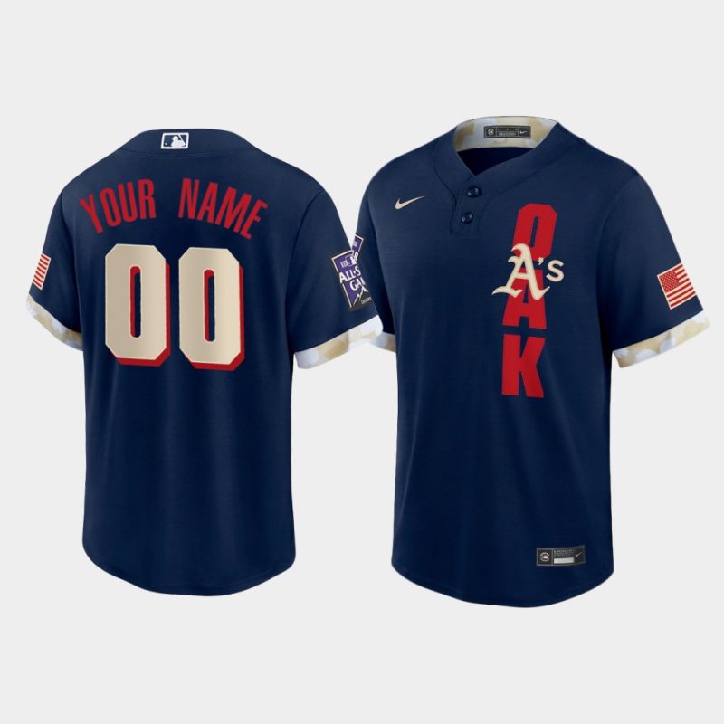 Custom Oakland Athletics Navy 2021 MLB All-Star Game Replica Jersey