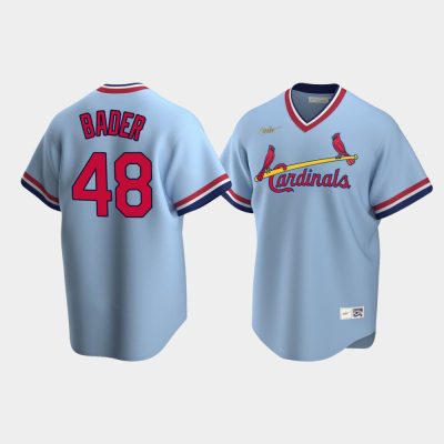 Harrison Bader St. Louis Cardinals Light Blue Cooperstown Collection ...