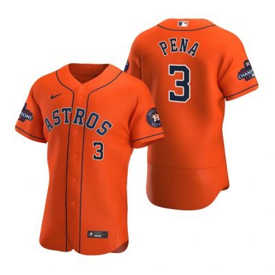 Houston Astros Jeremy Pena Orange 2022 World Series Champions Jersey