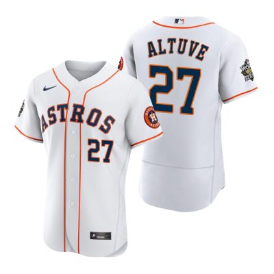Houston Astros Jose Altuve White 2022 World Series Jersey