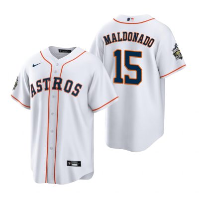 Houston Astros Martin Maldonado White 2022 World Series Replica Jersey