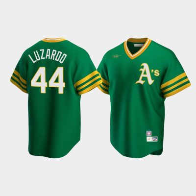 Jesus Luzardo Oakland Athletics Kelly Green Cooperstown Collection Road Jersey