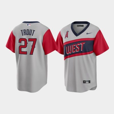 Los Angeles Angels Mike Trout Gray 2021 Little League Classic Replica Jersey