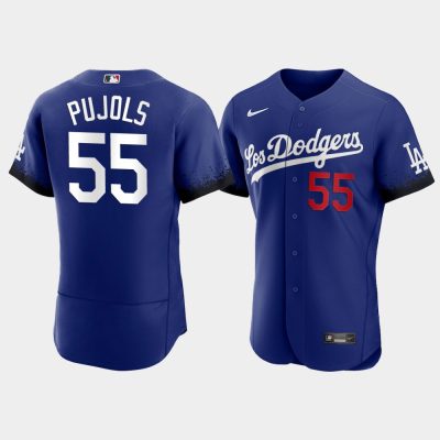 Los Angeles Dodgers Albert Pujols Royal 2021 City Connect Jersey