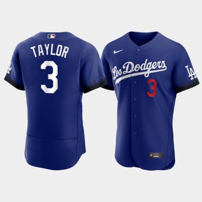 Los Angeles Dodgers Chris Taylor Royal 2021 City Connect Jersey