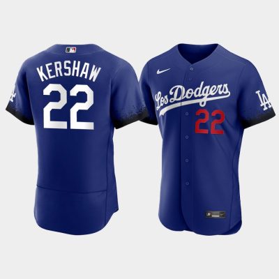 Los Angeles Dodgers Clayton Kershaw Royal 2021 City Connect Jersey