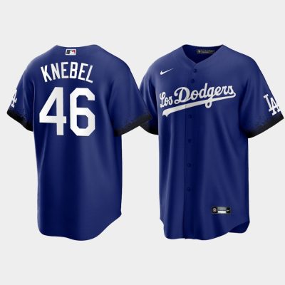 Los Angeles Dodgers Corey Knebel Royal 2021 City Connect Replica Jersey