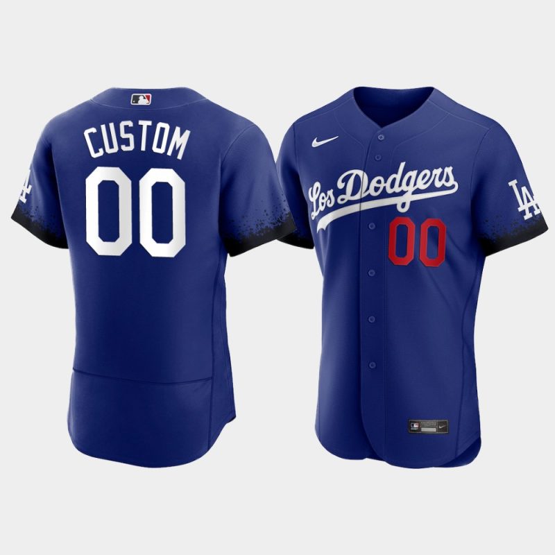 Los Angeles Dodgers Custom Royal 2021 City Connect Jersey