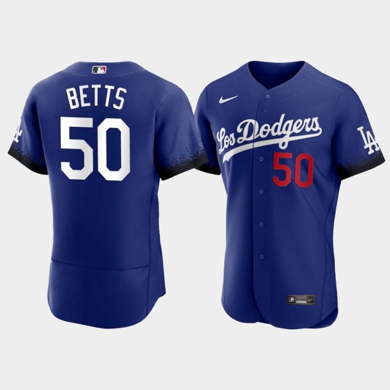 Los Angeles Dodgers Mookie Betts Royal 2021 City Connect Jersey