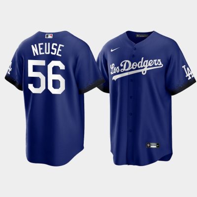 Los Angeles Dodgers Sheldon Neuse Royal 2021 City Connect Replica Jersey