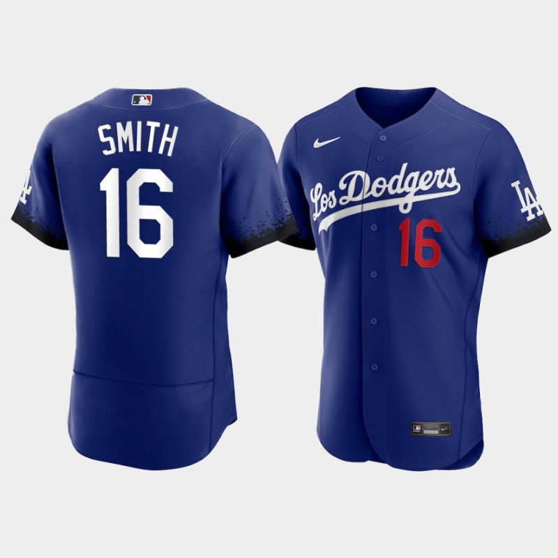 Los Angeles Dodgers Will Smith Royal 2021 City Connect Jersey