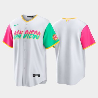 Men # 2022 City Connect San Diego Padres Replica Jersey - White