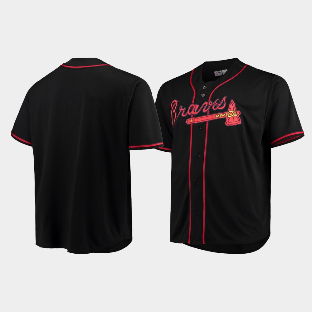Men Atlanta Braves Black Fashion Majestic Big & Tall Jersey – The Beauty  You Need To See