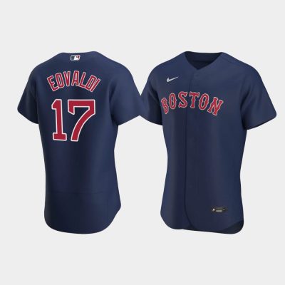 Men Boston Red Sox #17 Nathan Eovaldi Navy 2020 Alternate Jersey