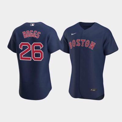 Men Boston Red Sox #26 Wade Boggs Navy 2020 Alternate Jersey