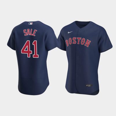 Men Boston Red Sox #41 Chris Sale Navy 2020 Alternate Jersey