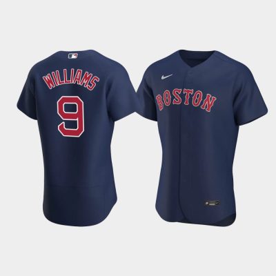 Men Boston Red Sox #9 Ted Williams Navy 2020 Alternate Jersey