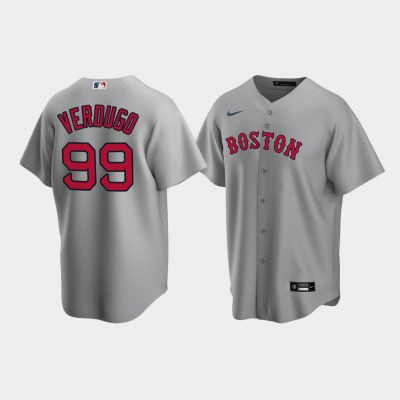 Men Boston Red Sox Alex Verdugo #99 Gray Replica Road Jersey