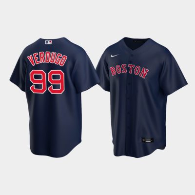Men Boston Red Sox Alex Verdugo #99 Navy Replica Alternate Jersey