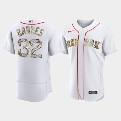 Men Boston Red Sox Matt Barnes White Jersey - Diamond Edition