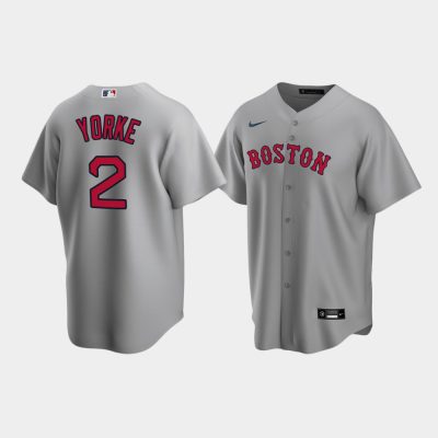 Men Boston Red Sox Nick Yorke #2 Gray 2020 MLB Draft Road Replica Jersey