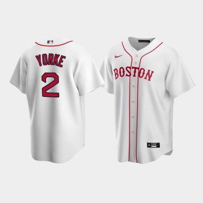 Men Boston Red Sox Nick Yorke #2 White 2020 MLB Draft Alternate Replica Jersey