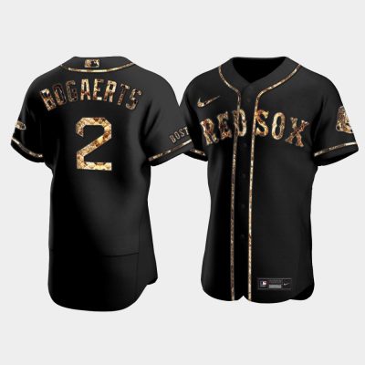 Men Boston Red Sox Xander Bogaerts Black Python Skin Jersey