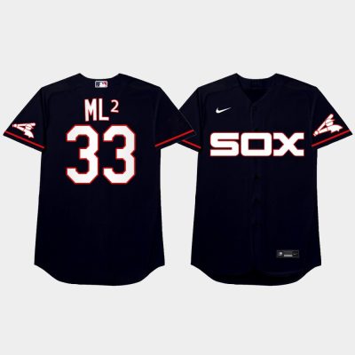 Men Chicago White Sox #33 Lance Lynn 2021 MLB Players Weekend Nickname Navy Jersey