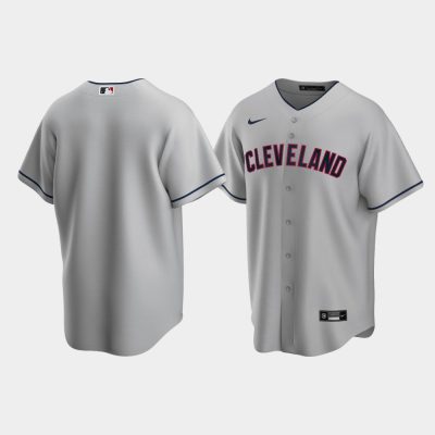 Men Cleveland Indians Gray Replica 2020 Road Jersey