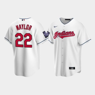 Men Cleveland Indians Josh Naylor White 2021 All-Star Game Replica Home Jersey