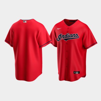 Men Cleveland Indians Red Replica Alternate Jersey