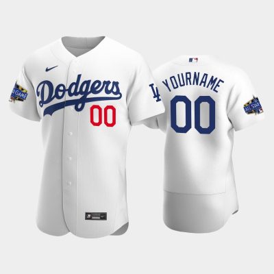 Men Custom Los Angeles Dodgers White Home 2022 MLB All-Star Game Jersey