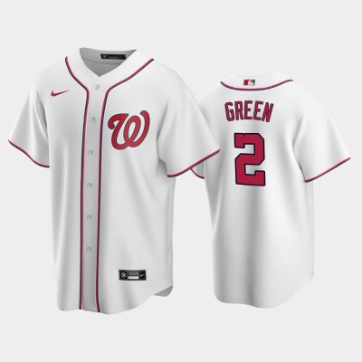 Men Elijah Green 2022 MLB Draft Washington Nationals White Home Replica Jersey