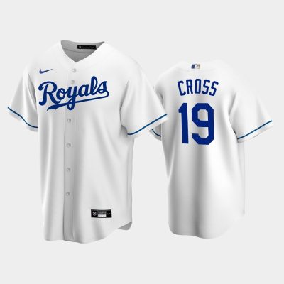 Men Gavin Cross 2022 MLB Draft Kansas City Royals White Home Replica Jersey