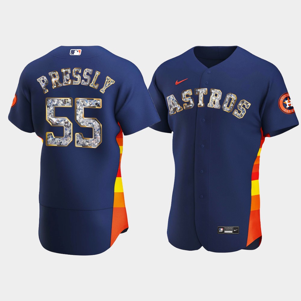 Men Houston Astros Ryan Pressly Navy Jersey – Diamond Edition – The Beauty  You Need To See