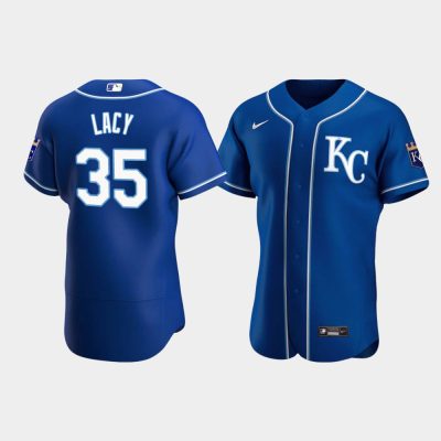 Men Kansas City Royals Asa Lacy #35 Royal 2020 MLB Draft Alternate Jersey