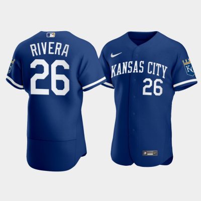 Men Kansas City Royals Emmanuel Rivera 2022 Blue Jersey