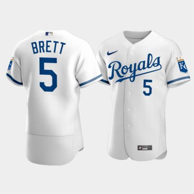 Men Kansas City Royals George Brett 2022 White Jersey