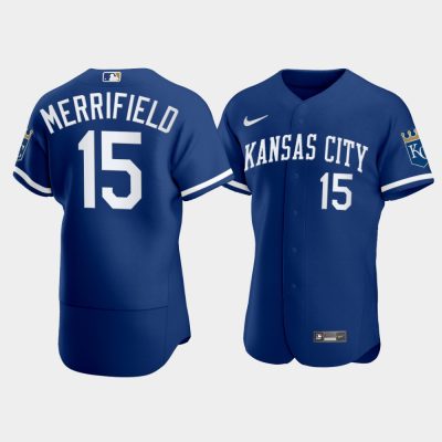Men Kansas City Royals Whit Merrifield 2022 Blue Jersey