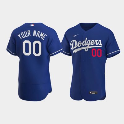 Men Los Angeles Dodgers #00 Custom Royal 2020 Alternate Jersey