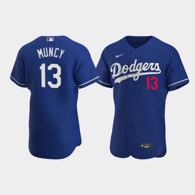Men Los Angeles Dodgers #13 Max Muncy Royal 2020 Alternate Jersey