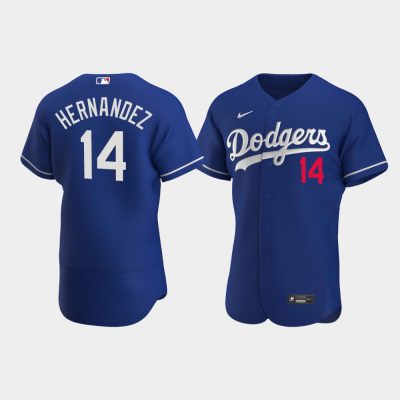 Men Los Angeles Dodgers #14 Enrique Hernandez Royal 2020 Alternate Jersey