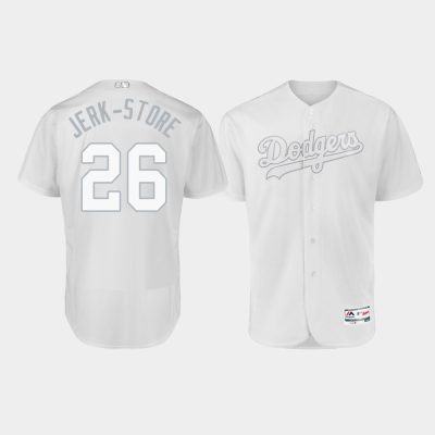 Men Los Angeles Dodgers #26 Jedd Gyorko 2019 Players Weekend White Jerk-Store Jersey
