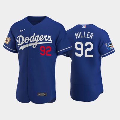 Men Los Angeles Dodgers Bobby Miller Alternate Royal Jackie Robinson 75th Anniversary Jersey