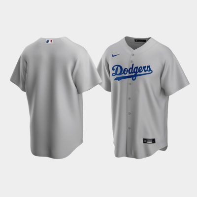 Men Los Angeles Dodgers Gray Replica Alternate Jersey