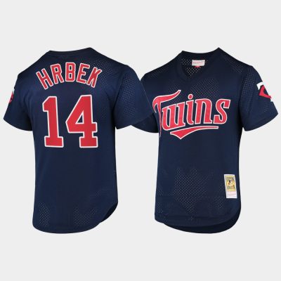 Cooperstown Collection Blue Minnesota Twins Baseball Jersey Size