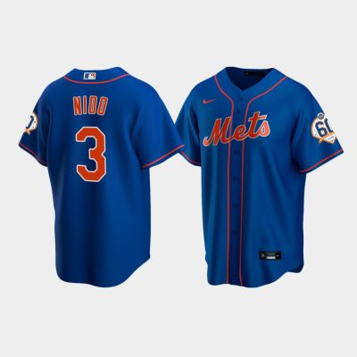 Men New York Mets Tomas Nido 60th Anniversary Alternate Royal Jersey