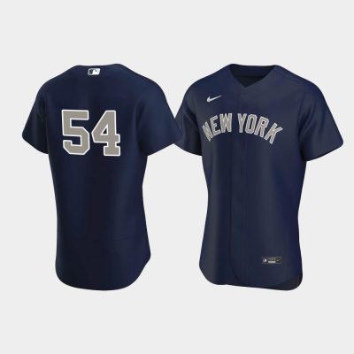 Men New York Yankees Aroldis Chapman Alternate Navy Jersey