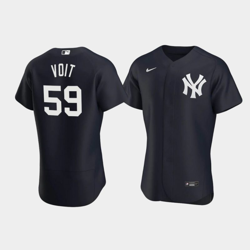 Men New York Yankees Luke Voit Alternate Black Jersey