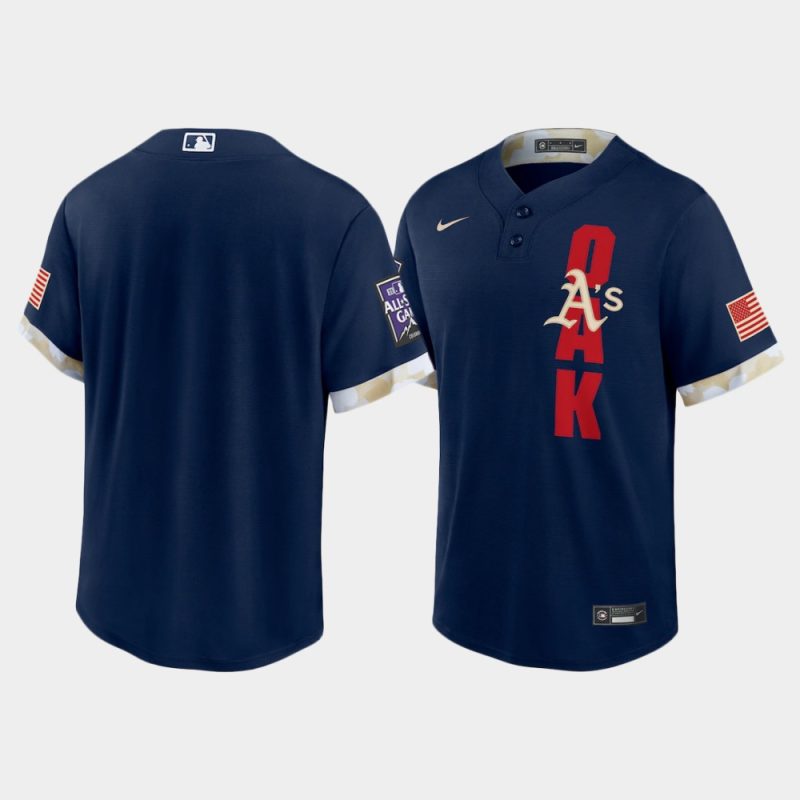 Men Oakland Athletics Navy 2021 MLB All-Star Game Replica Jersey